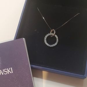 Swarovski Blue Cirle Necklace